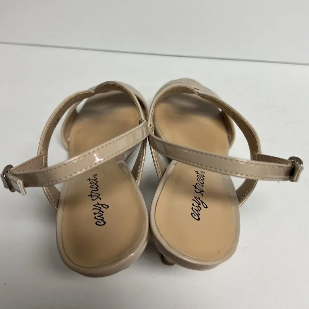 Easy Street Women's Bree Slingback Sandal Patent, Size 9.5 M